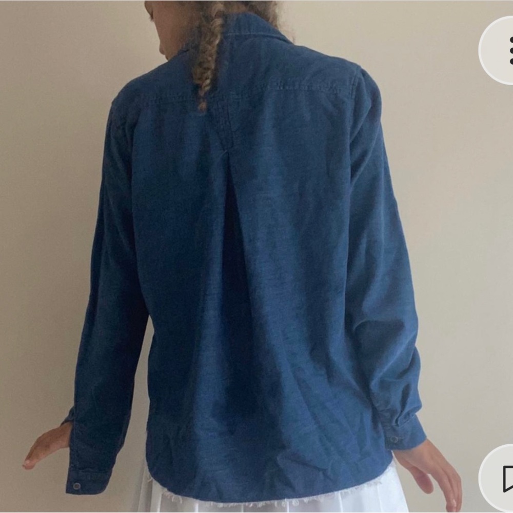 Blue button up